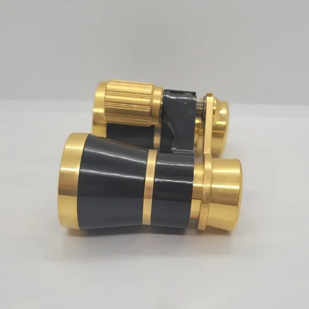 Binolux‎ Opera Glasses Gold Tone Compact Optics Vintage Classic Style
